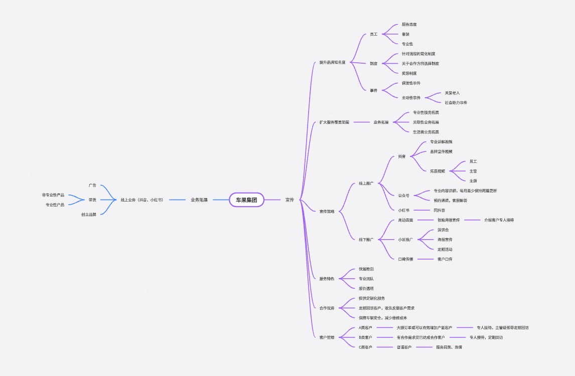 车果集团宣传初稿-思维导图